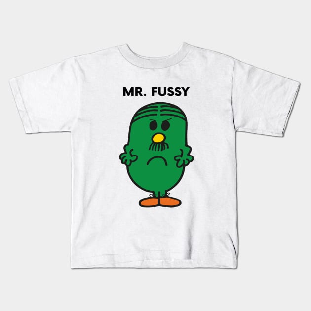 MR. FUSSY Kids T-Shirt by reedae